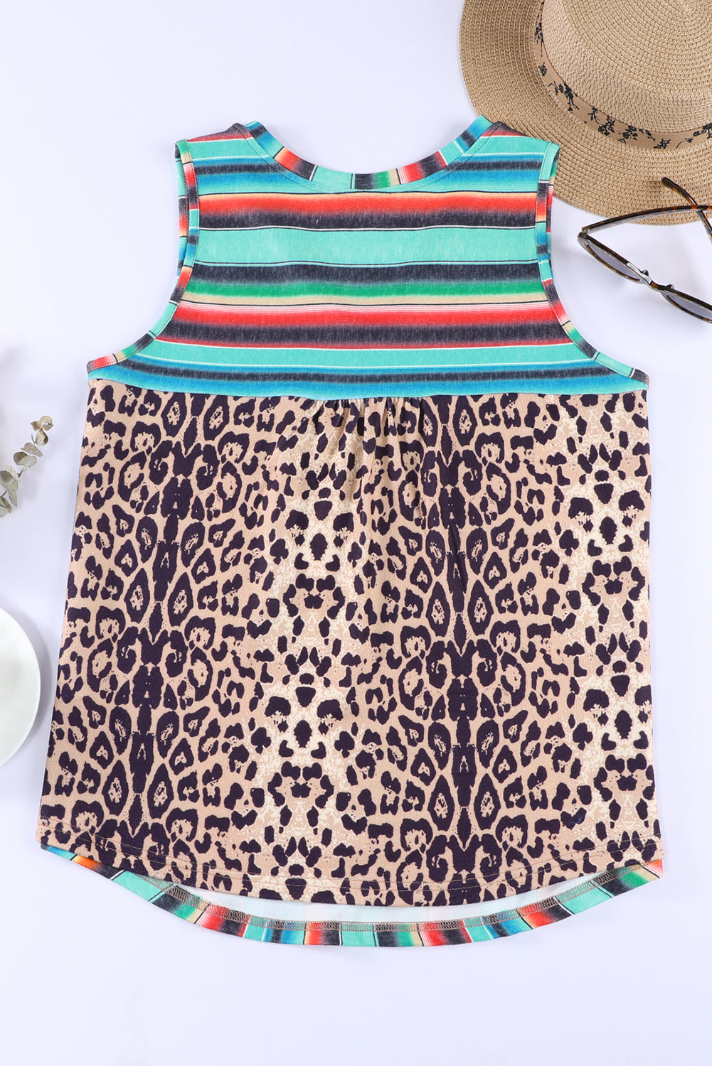 Rainbow Stripe Pocket Patch Tank Rainbow Stripe Pocket Patch Tank